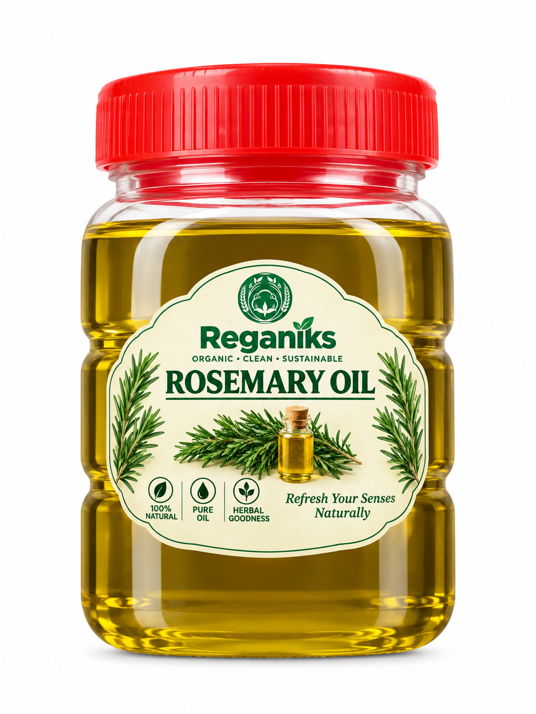 Natural Rosemary Essential Oil for Hair Growth & Scalp Care (100ml)